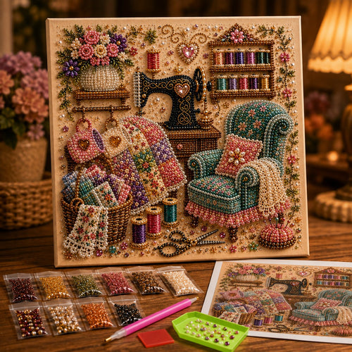 🔥Último día: compre 1 y lleve 1 gratis · MX$459.99 c/u · Kit de arte en diamantes 3D para rincones creativos acogedores