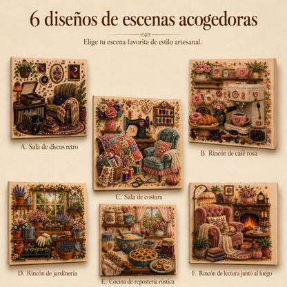 🔥Último día: compre 1 y lleve 1 gratis · MX$459.99 c/u · Kit de arte en diamantes 3D para rincones creativos acogedores