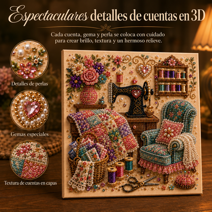 🔥Último día: compre 1 y lleve 1 gratis · MX$459.99 c/u · Kit de arte en diamantes 3D para rincones creativos acogedores