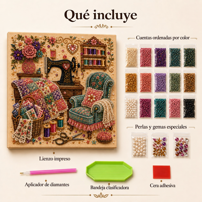 🔥Último día: compre 1 y lleve 1 gratis · MX$459.99 c/u · Kit de arte en diamantes 3D para rincones creativos acogedores