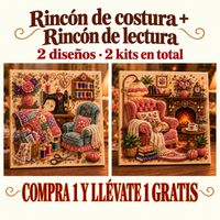 🧵 Cuarto de costura acogedor + 📚 Rincón de lectura junto al fuego
