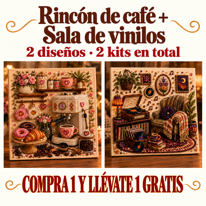 🔥Último día: compre 1 y lleve 1 gratis · MX$459.99 c/u · Kit de arte en diamantes 3D para rincones creativos acogedores