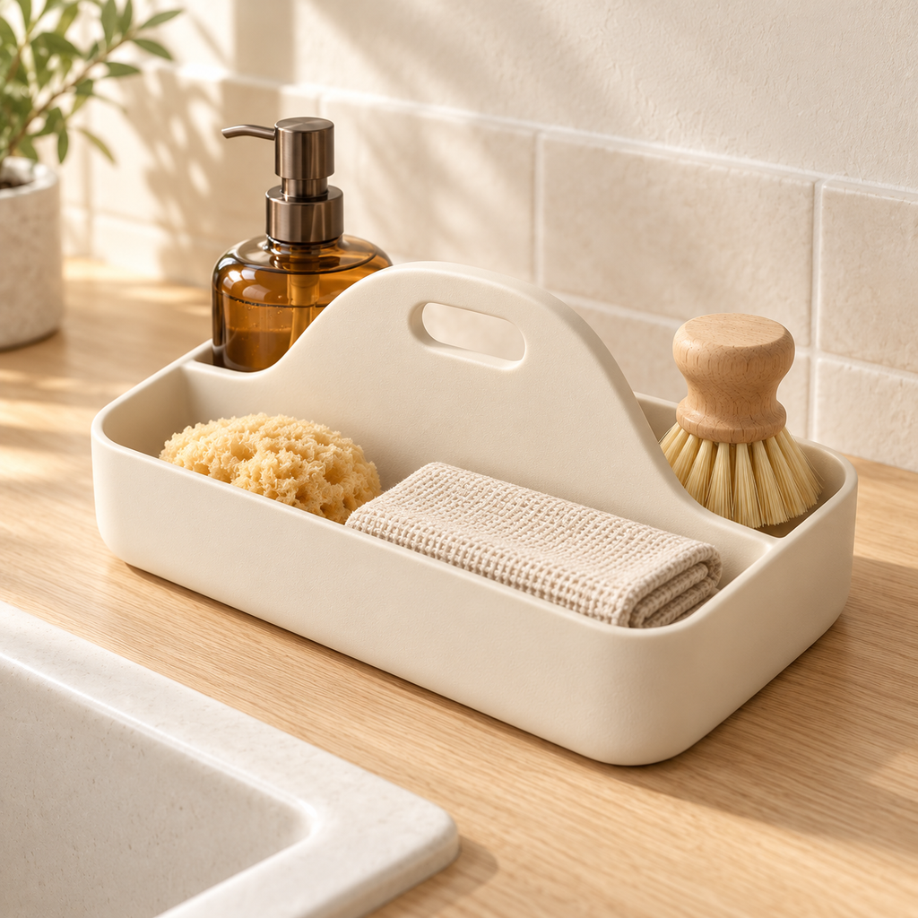 Arc Countertop Caddy — styled room view