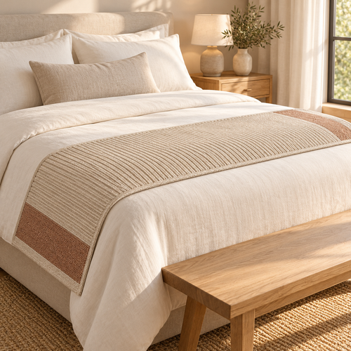 Drift Bed Runner — styled room view