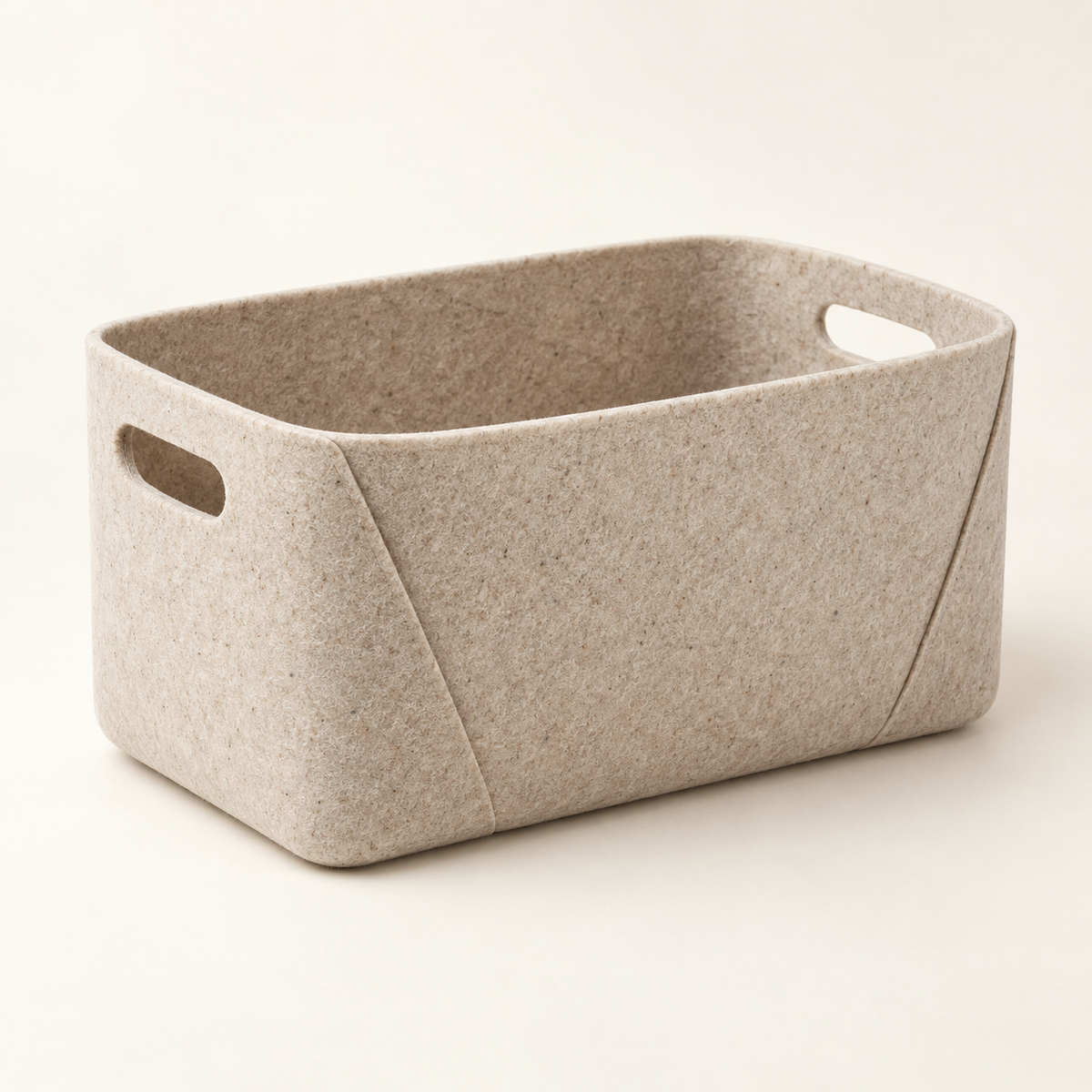 Fold Felt Basket — studio view